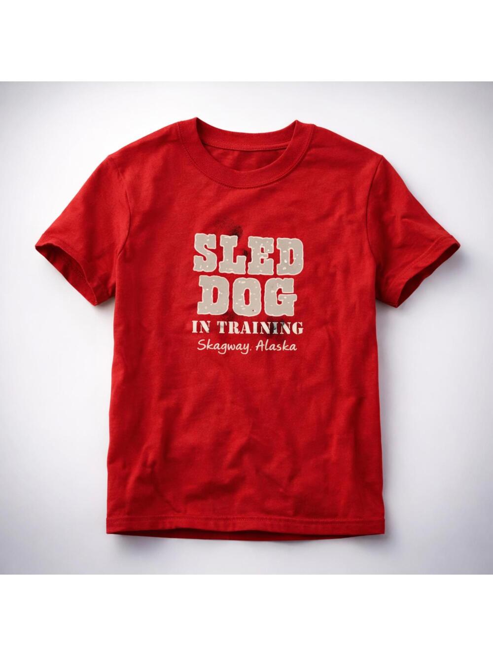 Prairie Mountain Red Sled Dog In Training T-Shirt Size Large